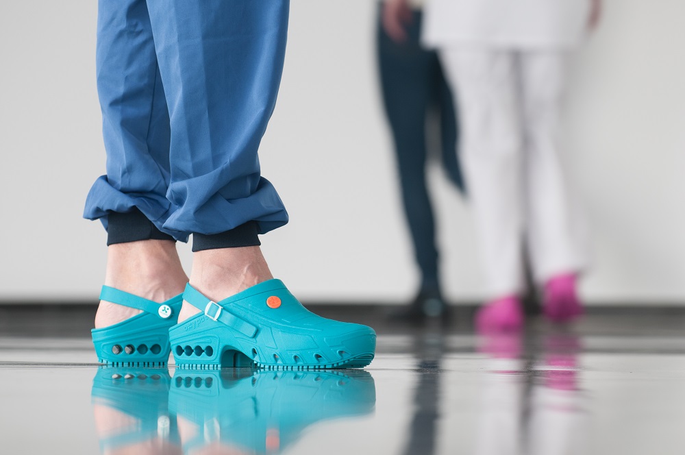 washable nursing clogs