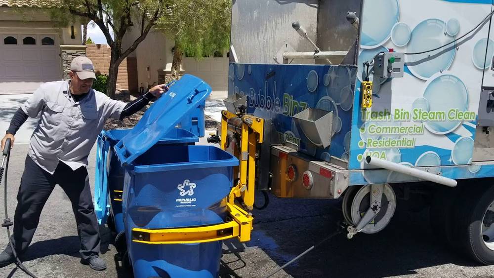 Trash Can Cleaning Service | Bubble Binz