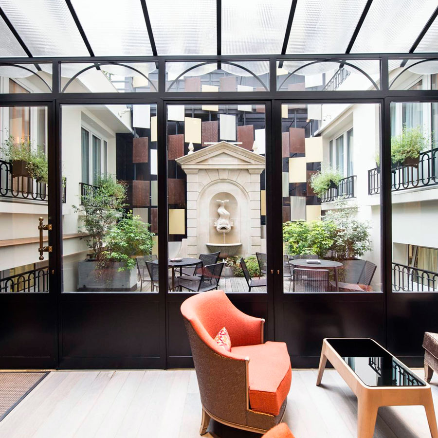 Vitrage chauffant Hôtel Rochester Paris