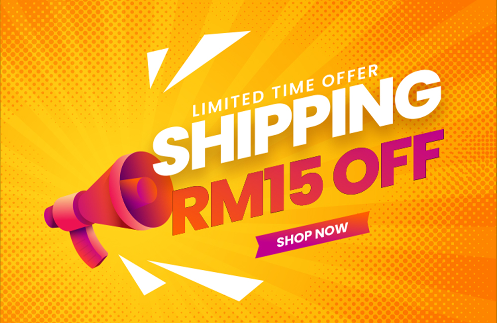 Shipping RM15 OFF
