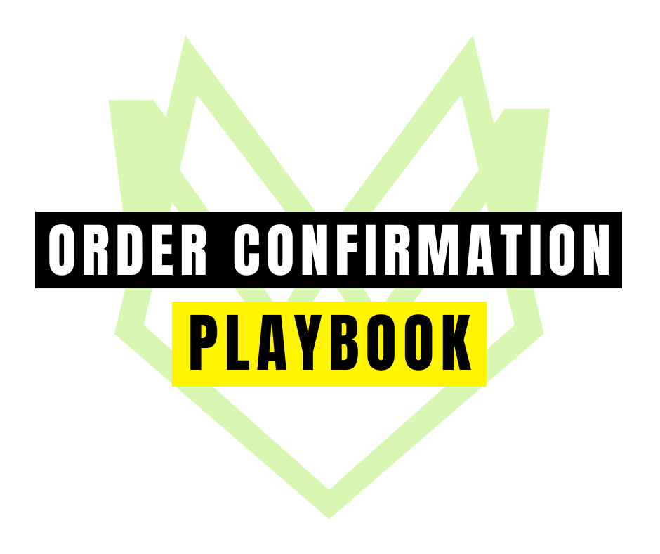 WhatsApp Order Confirmation Playbook