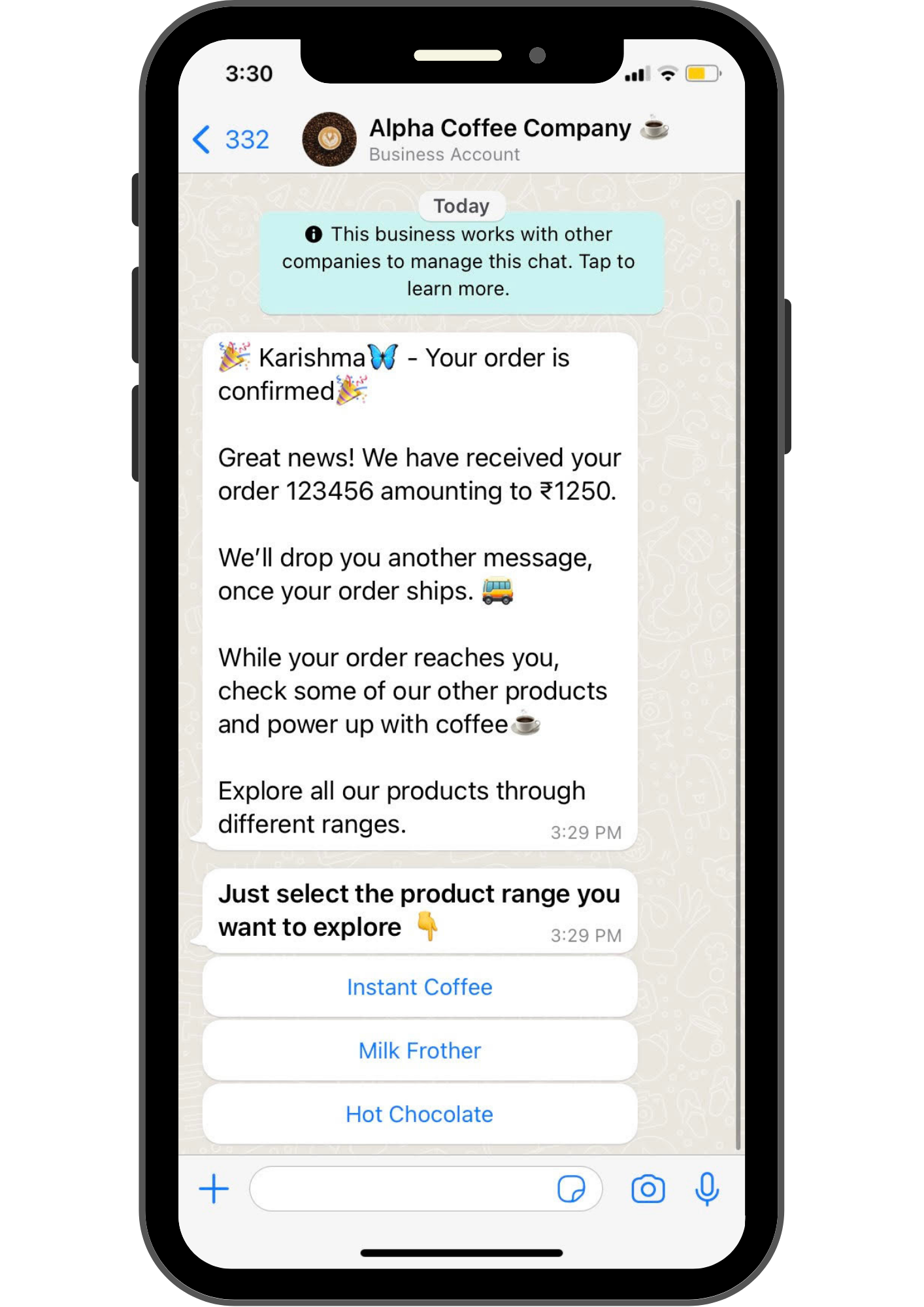order confirmation