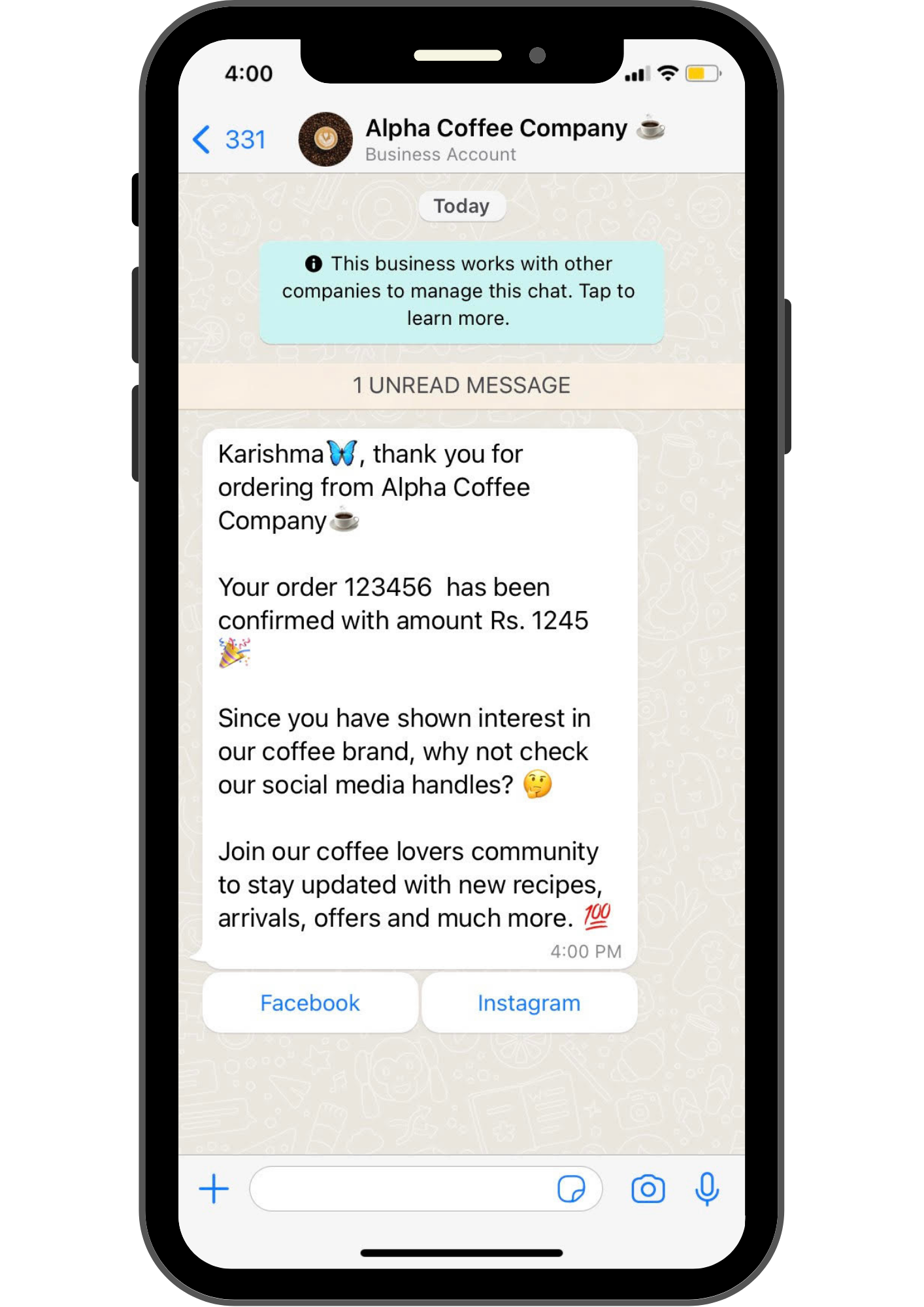 order confirmation