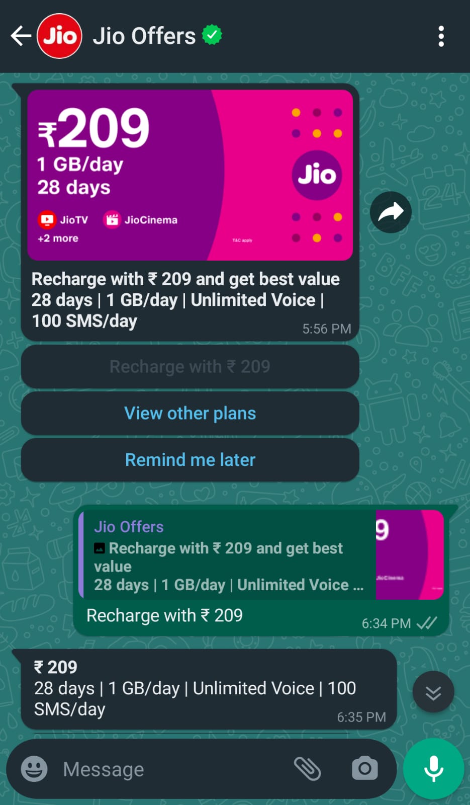 Jio offers