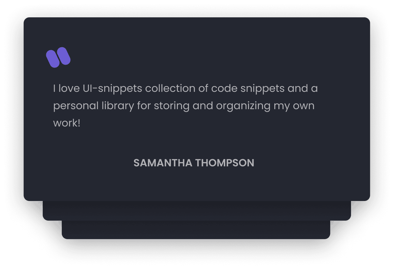 UI-snippets - Your personal snippets library