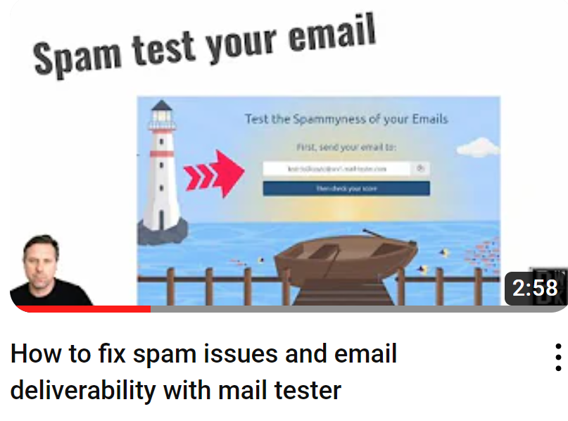 How to fix spam issues and email deliverability with mail tester