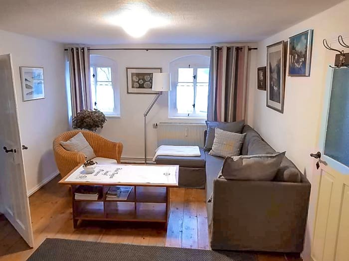 Wohnzimmer der Ferienwohnung für 2 Personen im Erzgebirge