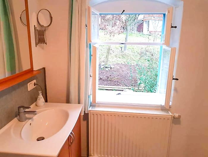 Badezimmer der Reiseunterkunft