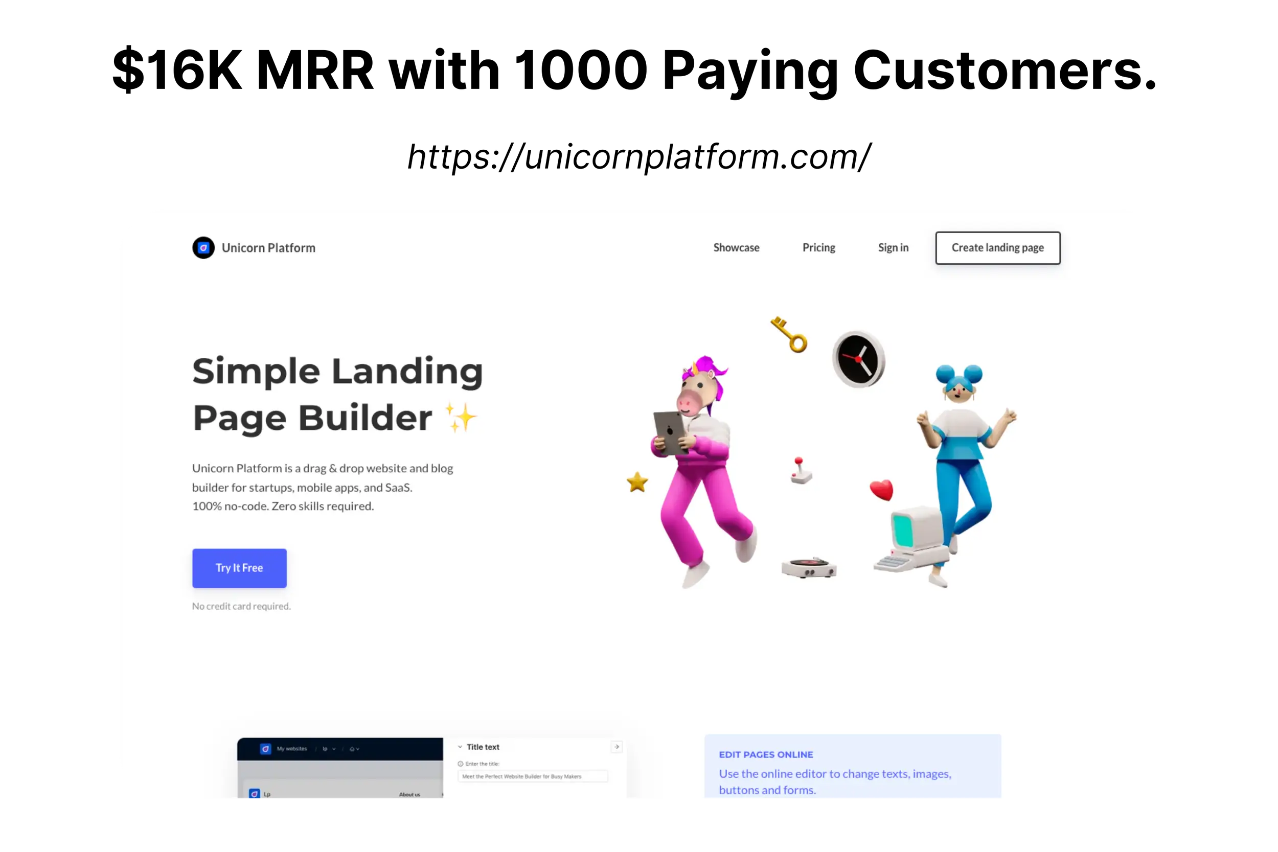 $16k mrr with 1000 paying customers