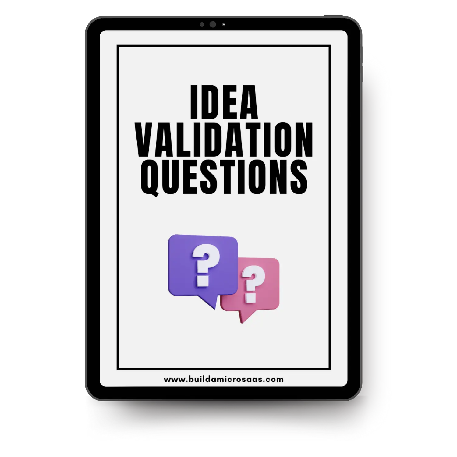 Free Bonus #4: 50 Idea Validation Questions ($29 Value)