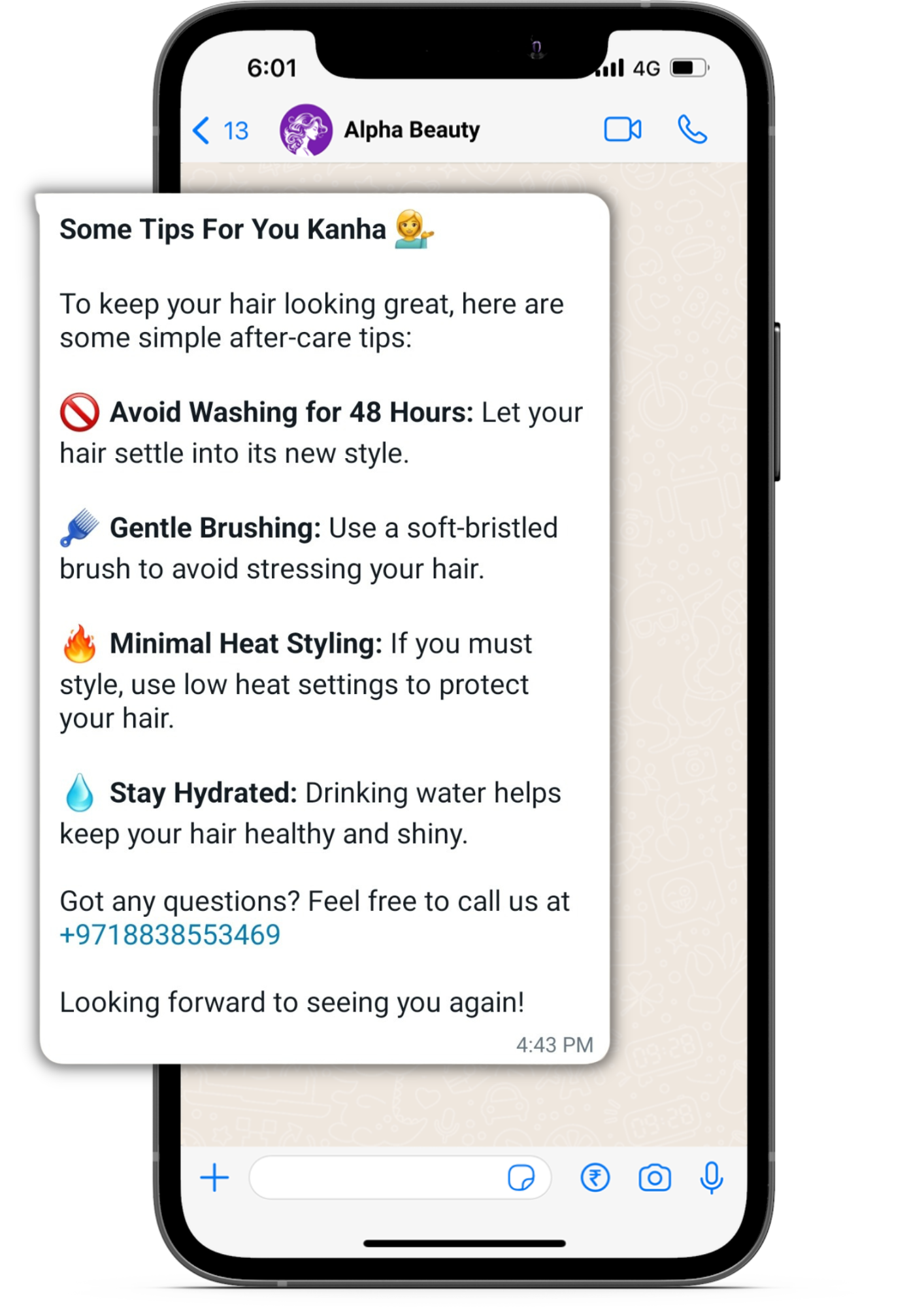 WhatsApp marketing for beauty salons