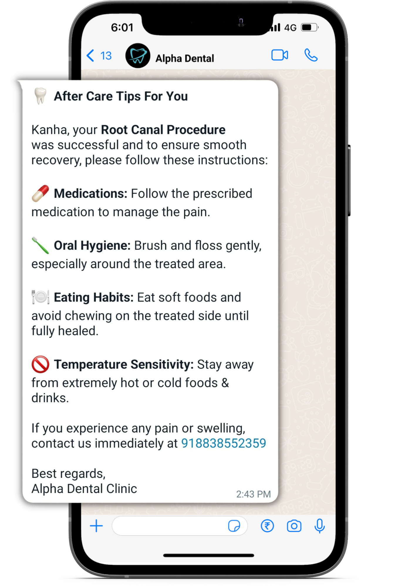 WhatsApp marketing for dental clinics