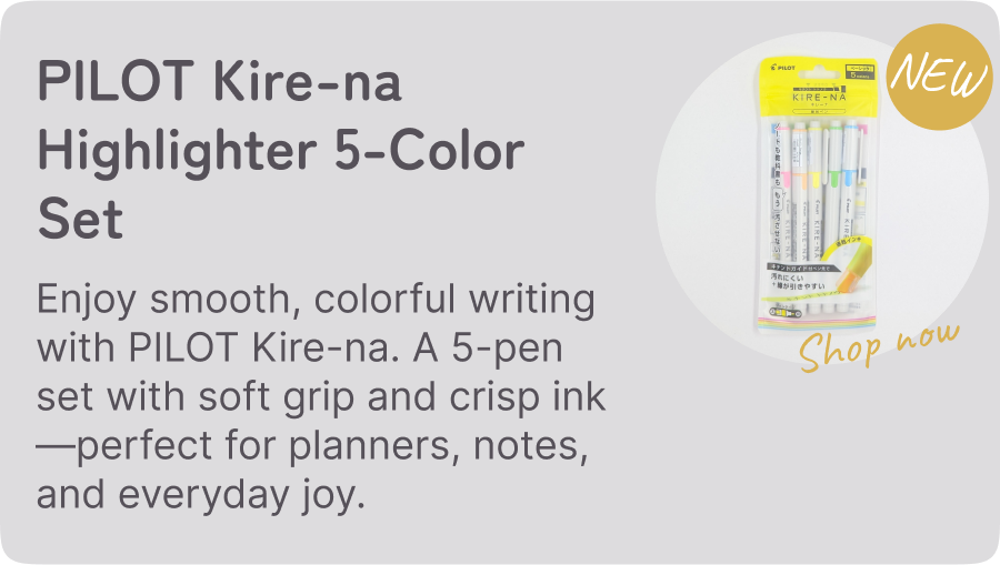 PILOT Kire-na Highlighter 5-Color Set