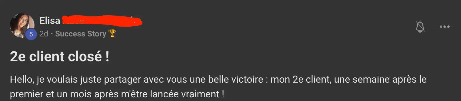 Témoignage élève