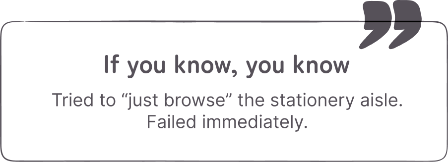 Do you know? A Japanese gel pen refill can write about 1,000 meters—roughly 250 pages of notes.