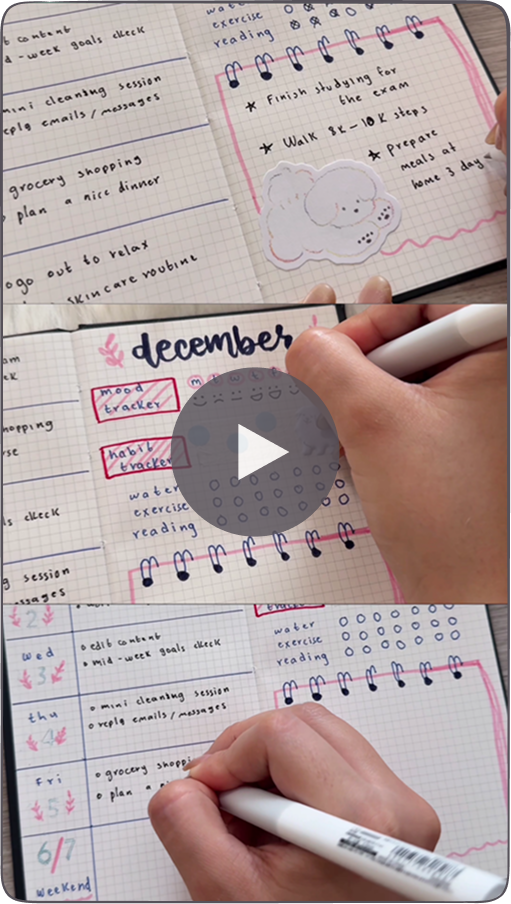 mini journal with ZenPop