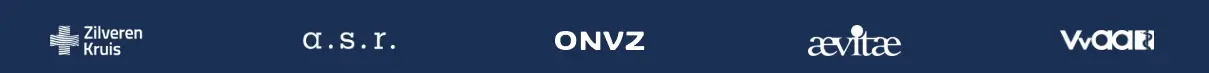 Logo's van Zilveren Kruis, a.s.r., ONVZ, aevitae en VvAA