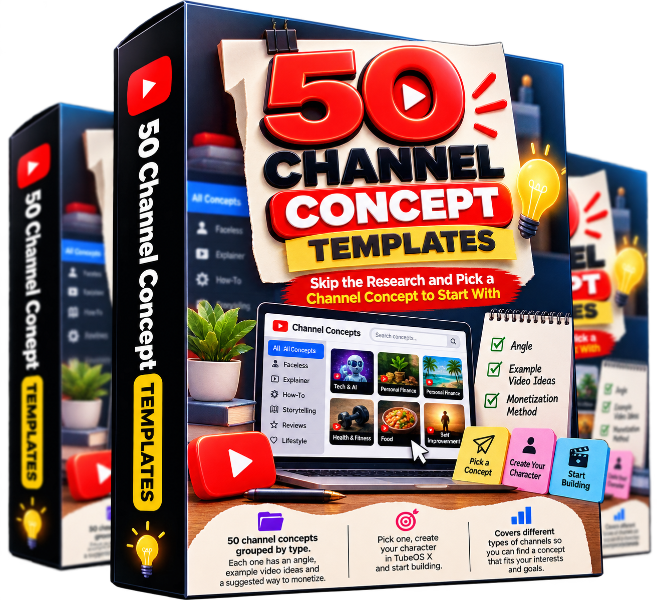 Bonus #6: 50 Channel Concept Templates