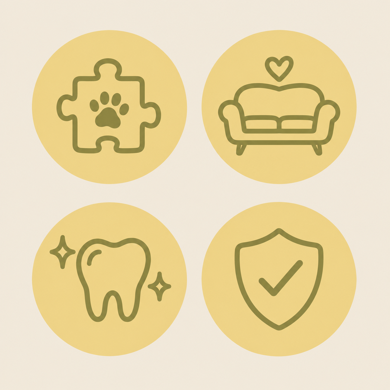 Puzzle piece with paw icon