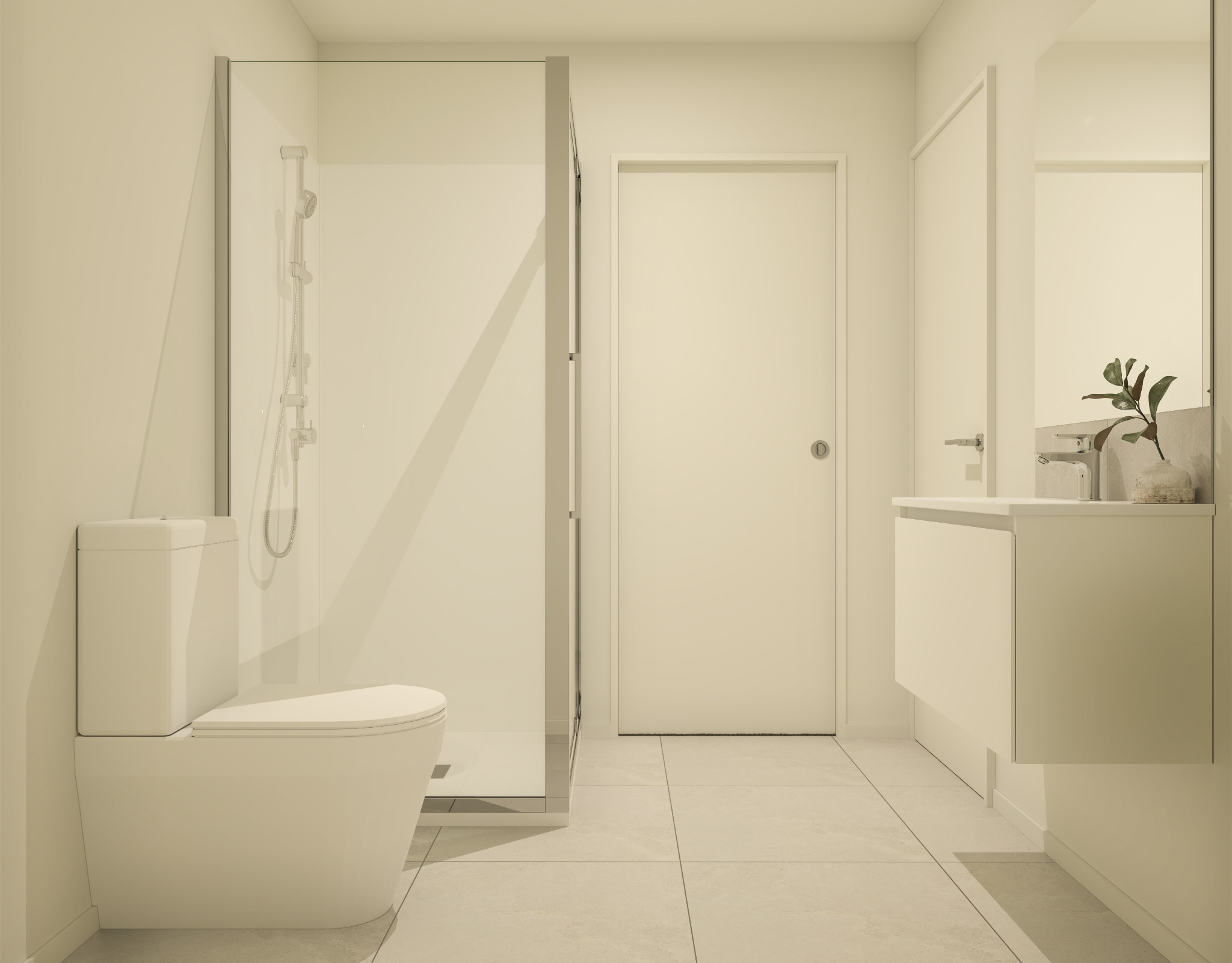 Bathroom interior of a 63 Barton Street townhouse