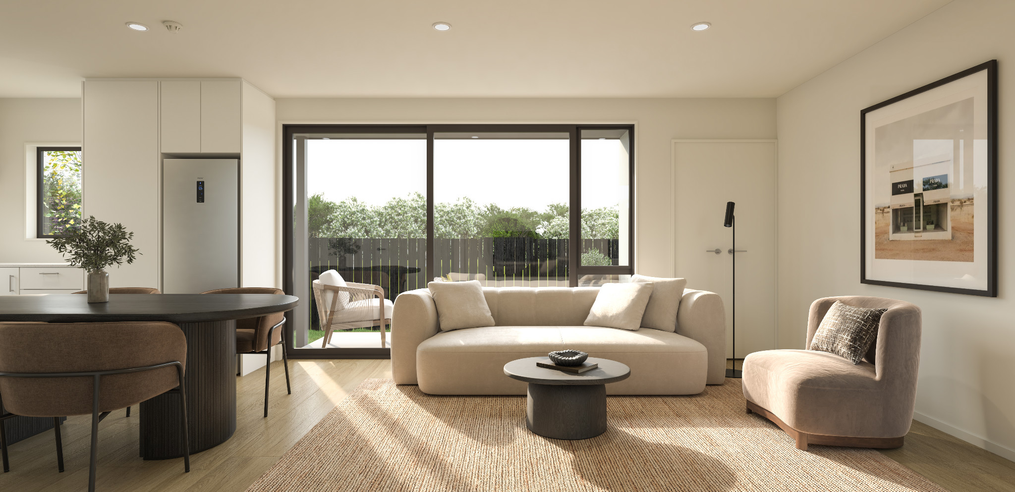 Lounge interior of a 63 Barton Street townhouse