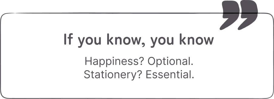 Do you know? A Japanese gel pen refill can write about 1,000 meters—roughly 250 pages of notes.