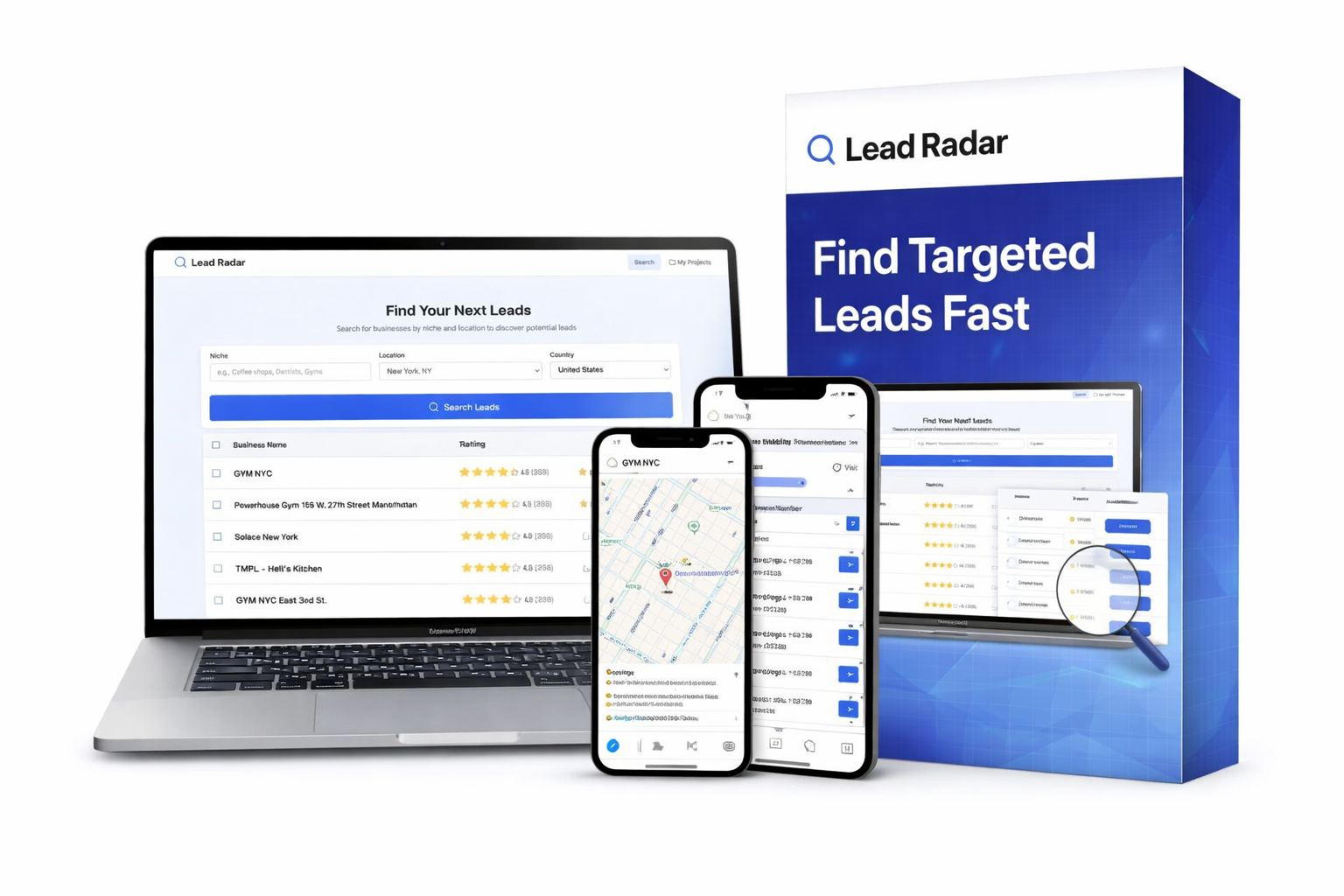 Lead Radar Mockup