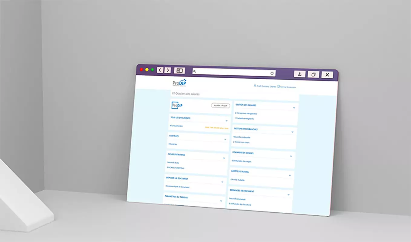 Tableau de bord ProDIP RH