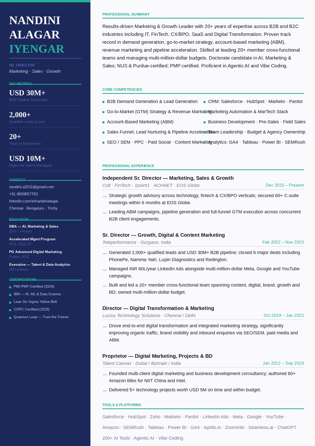 Executive Classic Resume