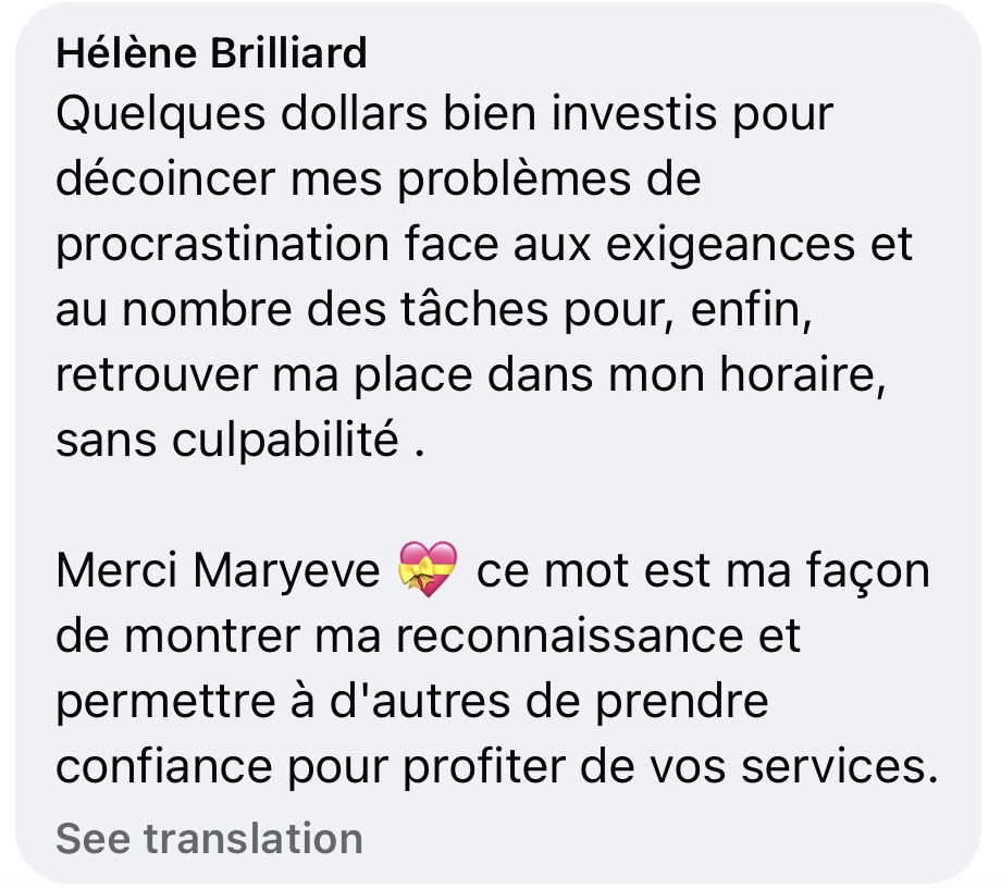 Témoignage Hélène Brilliard 1