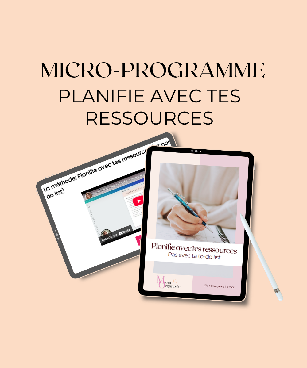 Micro-programme Planifie Avec Tes Ressources