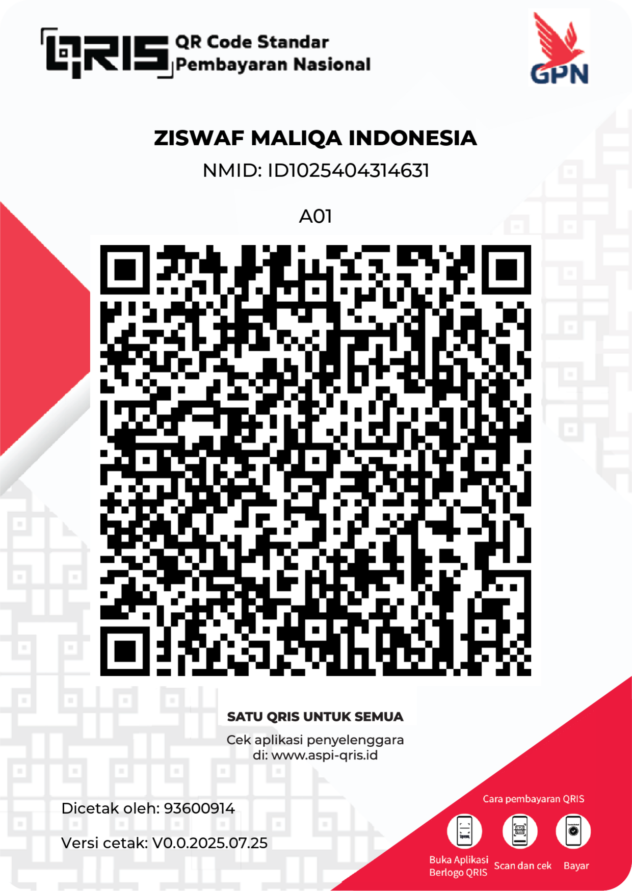 QRIS Ziswaf MaliQa Indonesia