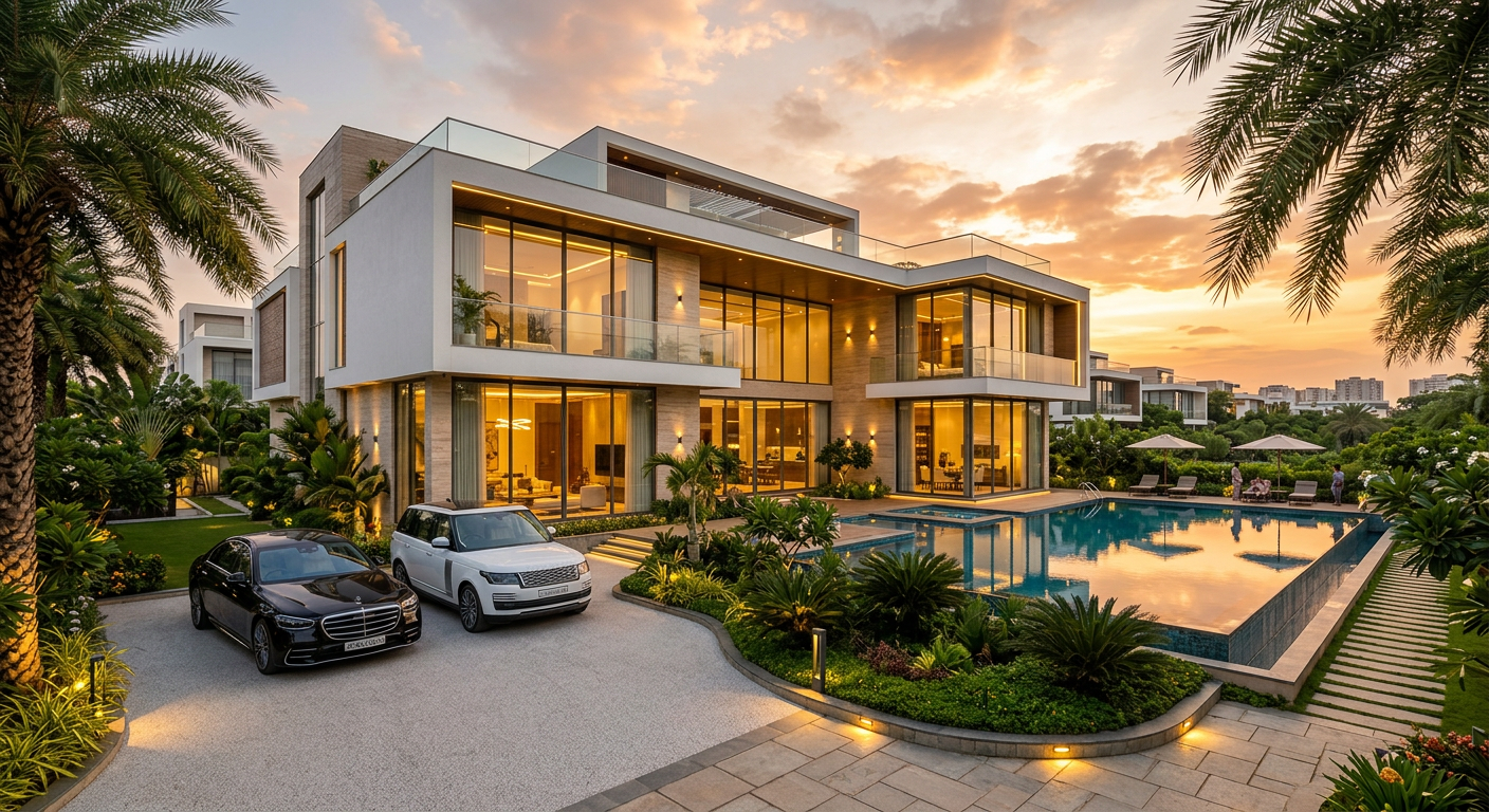 Luxury Villa Background