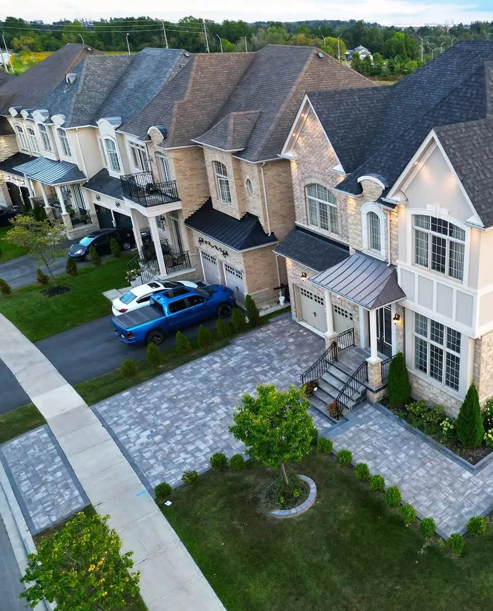 Interlocking driveway installation in Toronto