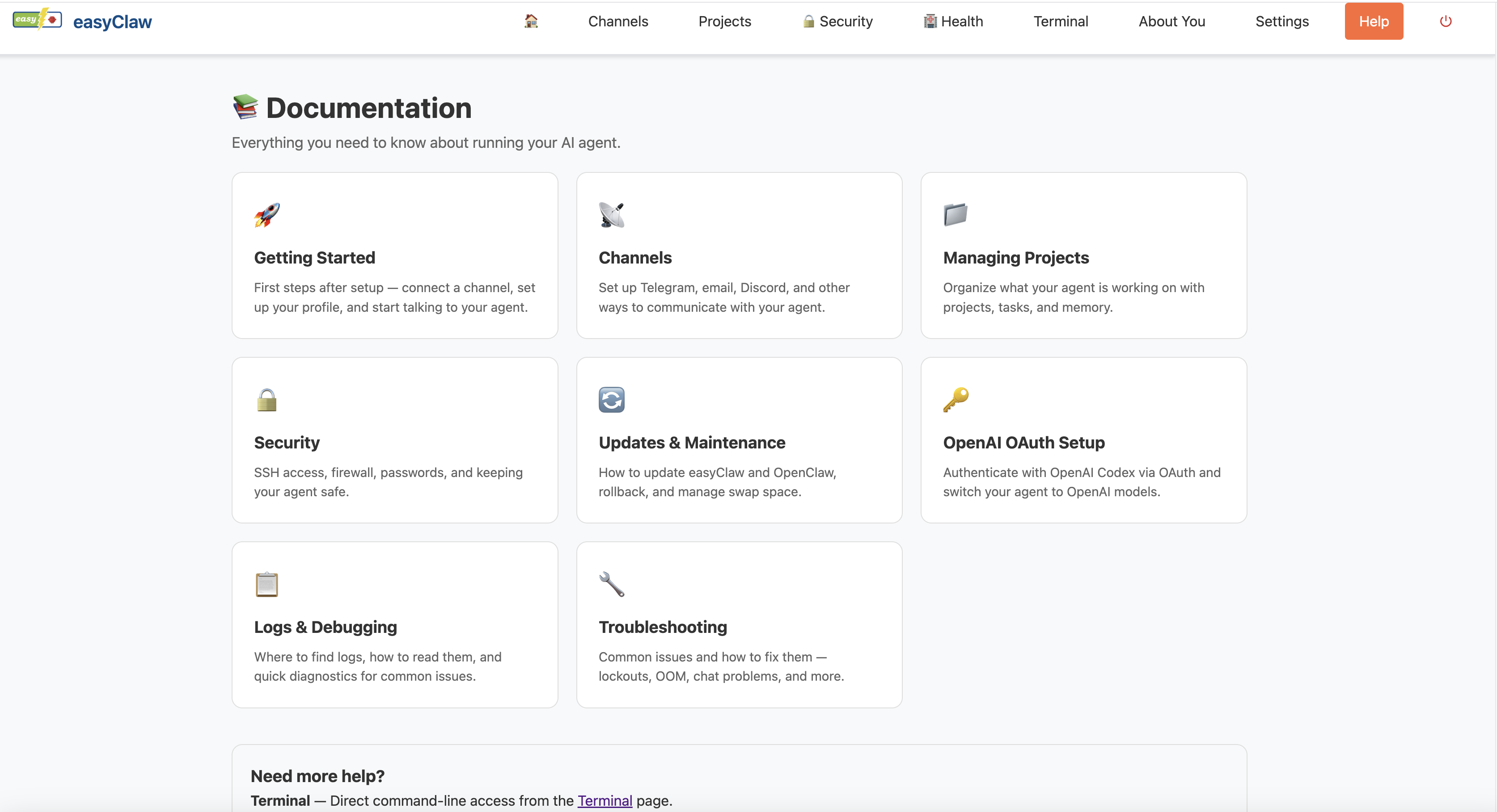 easyClaw Documentation