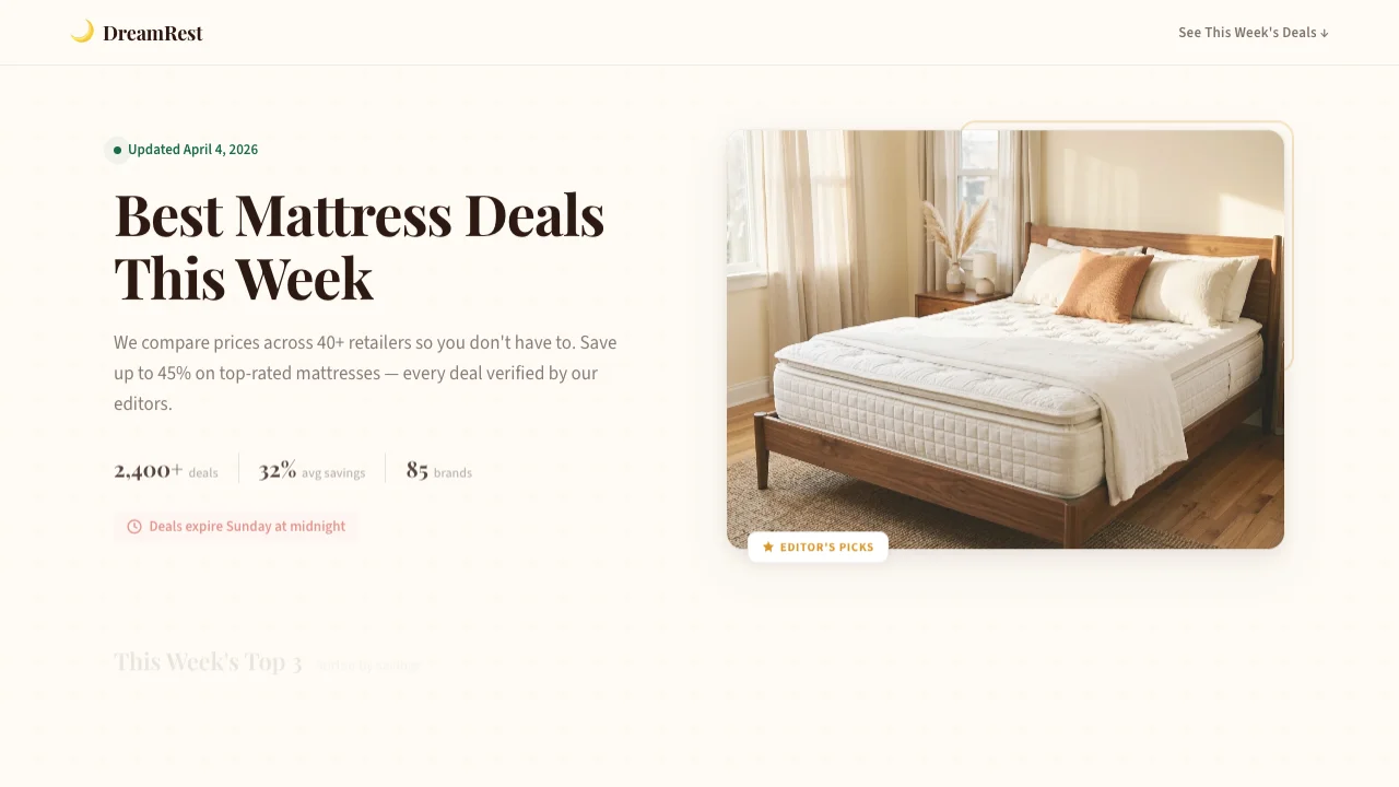 AI-generated affiliate landing page example