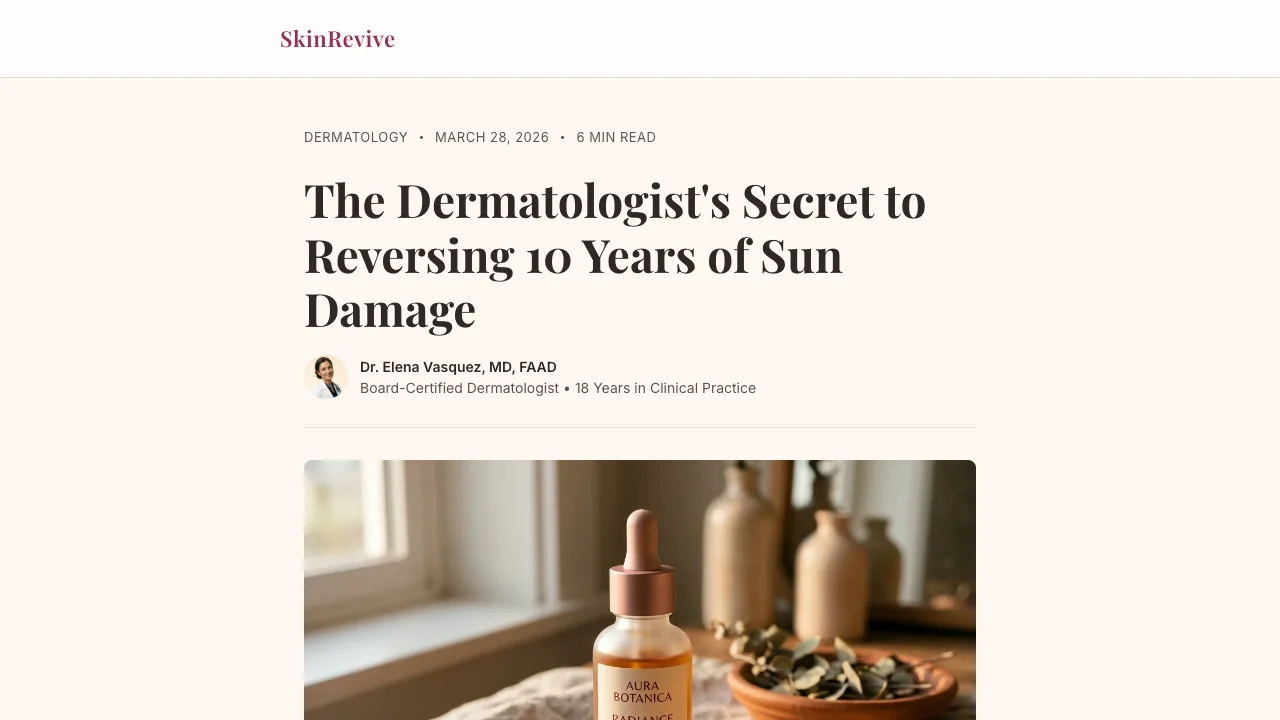 Ecommerce landing page created with AI