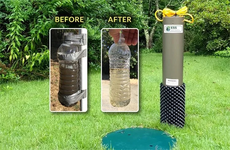 Septic water clarity comparison
