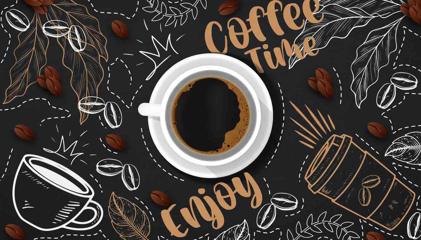 Coffee Blackboard Background