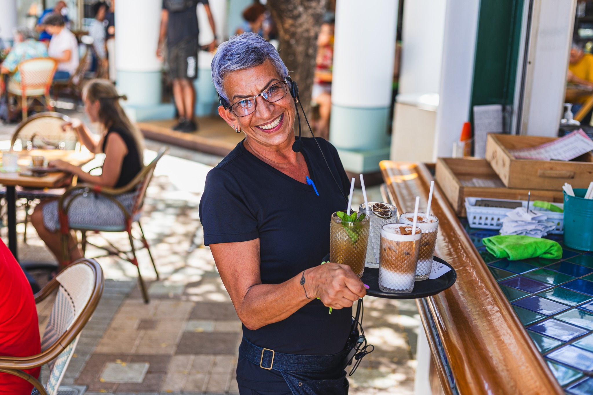 Friendly Staff with Drinks