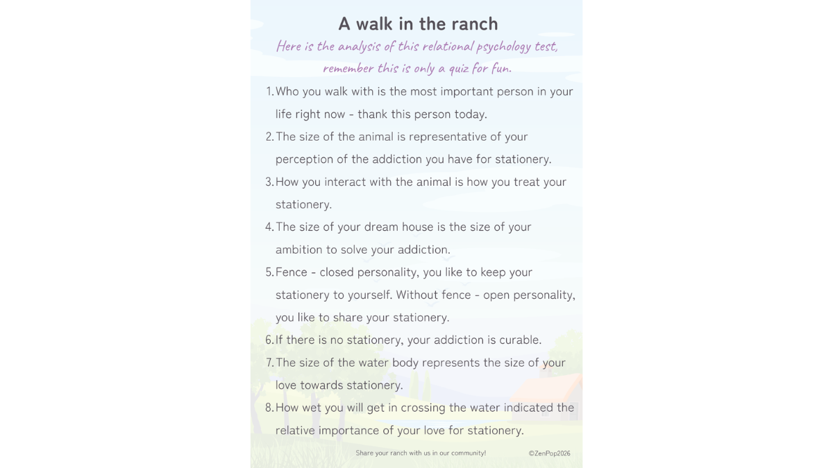 A walk in the ranch Freebie