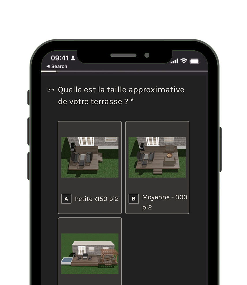 Outil d'estimation As des patios