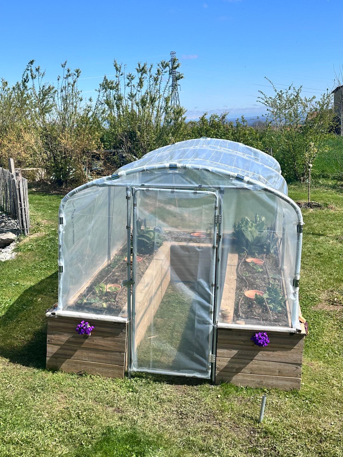 Vue d'ensemble du potager