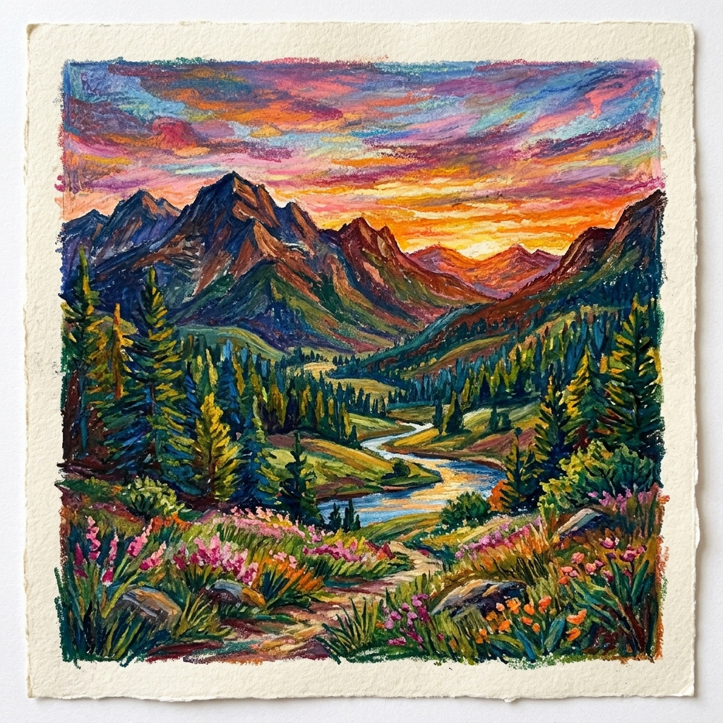 Crayon Painting