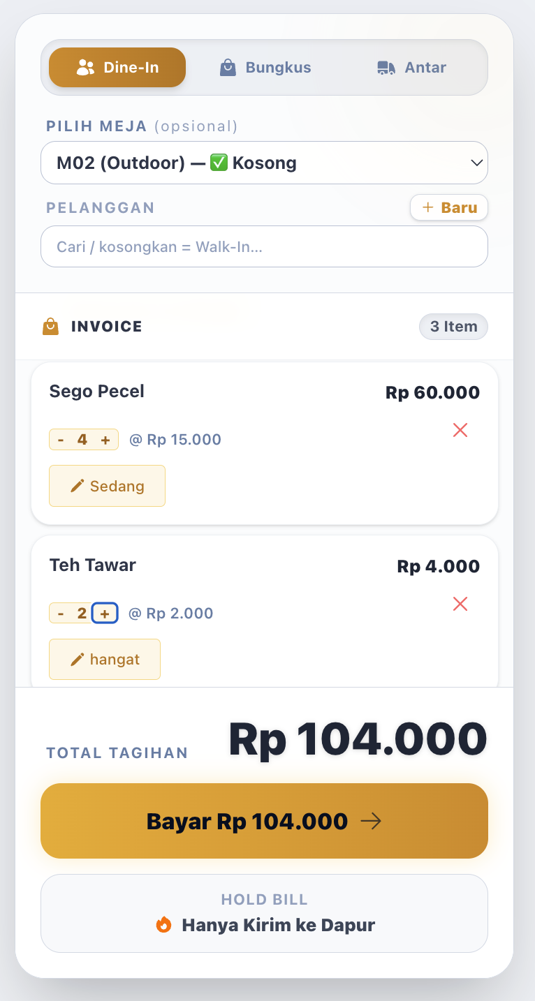 LarisManis Mobile Interface