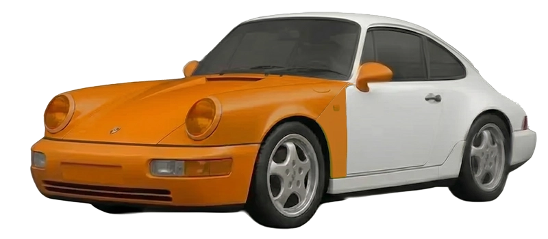 Full front coverage area including front wings