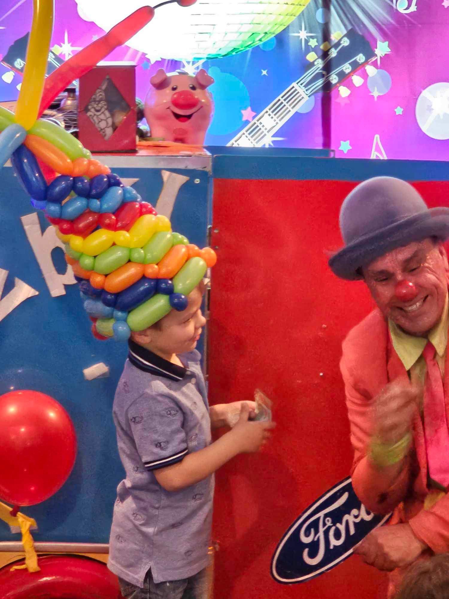 Silly Billy at a birthday party