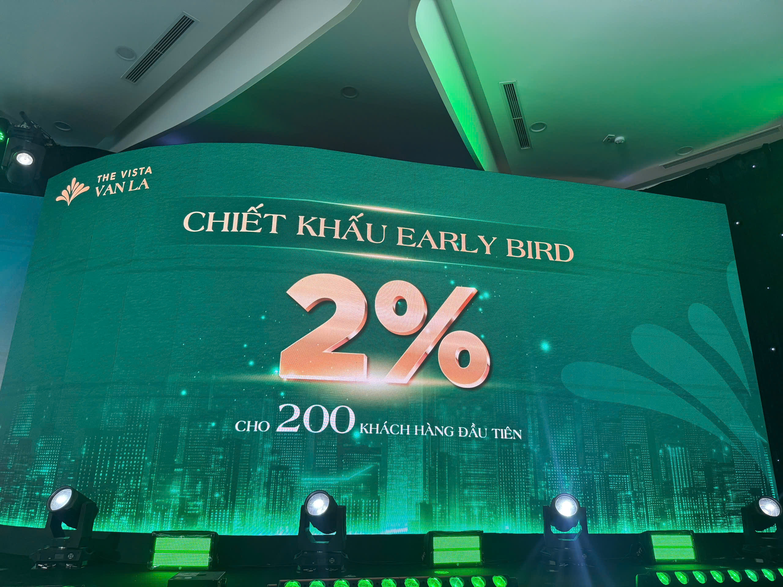 Chiết khấu Early Bird 2%