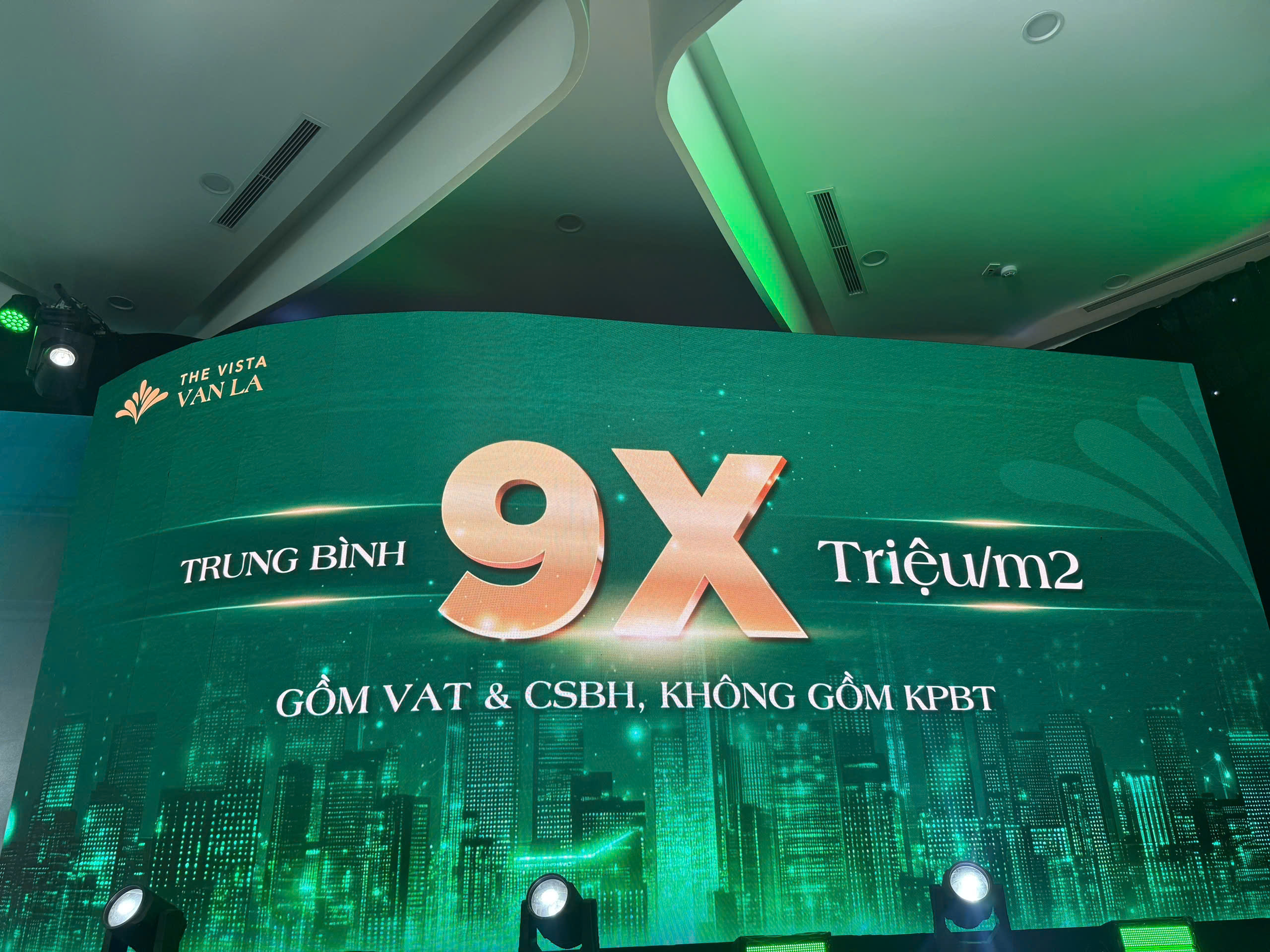 Giá bán The Vista Văn La 9X triệu/m2
