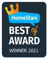 HomeStars Best of Award Winner 2021